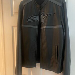 Alpinestars Gray and Black Bomber Jacket